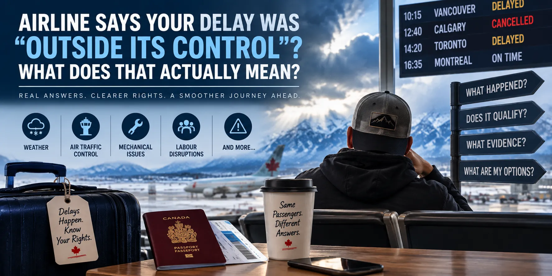 Airline Says Your Delay Was “Outside Its Control”: What Does That Actually Mean?